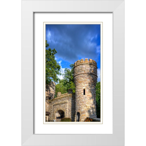 Point Park Tower 2 White Modern Wood Framed Art Print with Double Matting by Lee, Rachel