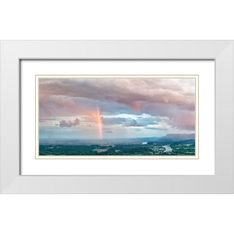Pot O Gold White Modern Wood Framed Art Print with Double Matting by Lee, Rachel