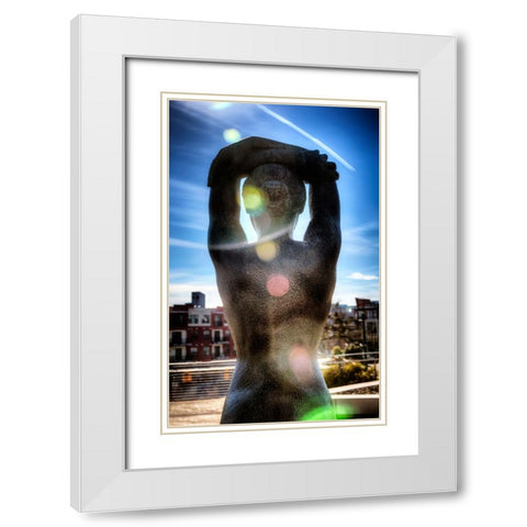 Reflecting White Modern Wood Framed Art Print with Double Matting by Lee, Rachel