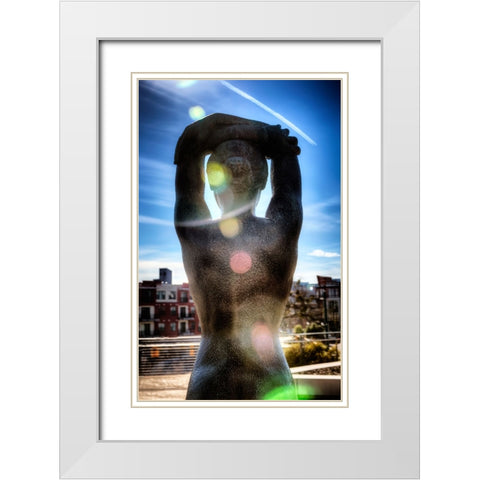Reflecting White Modern Wood Framed Art Print with Double Matting by Lee, Rachel