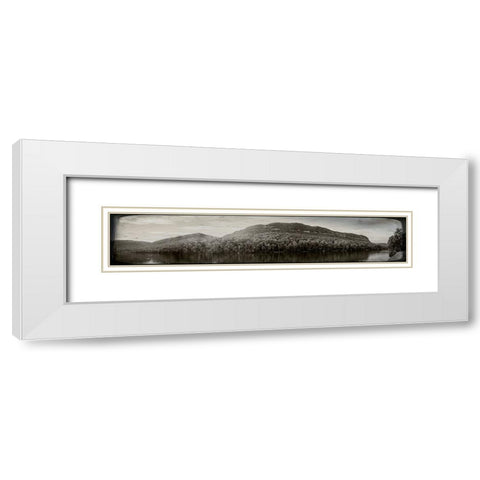 River Gorge 3 Old Photo White Modern Wood Framed Art Print with Double Matting by Lee, Rachel