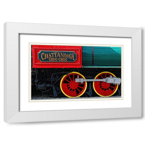Scenic City 16 White Modern Wood Framed Art Print with Double Matting by Lee, Rachel