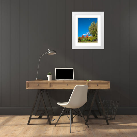 Scenic City 18 White Modern Wood Framed Art Print with Double Matting by Lee, Rachel