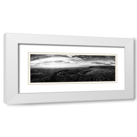 Signal Mountain Above White Modern Wood Framed Art Print with Double Matting by Lee, Rachel