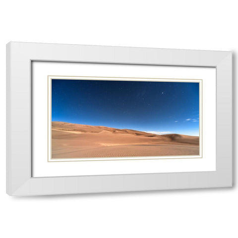 Sky 10 White Modern Wood Framed Art Print with Double Matting by Lee, Rachel
