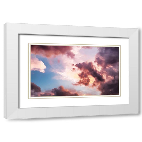 Sky 12 White Modern Wood Framed Art Print with Double Matting by Lee, Rachel