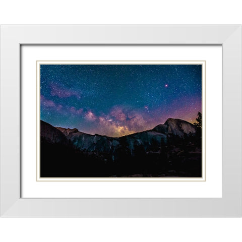 Sky 5 White Modern Wood Framed Art Print with Double Matting by Lee, Rachel