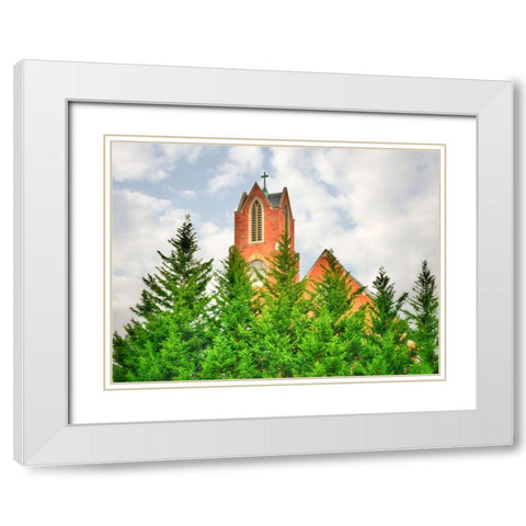 Sky is not the Limit White Modern Wood Framed Art Print with Double Matting by Lee, Rachel