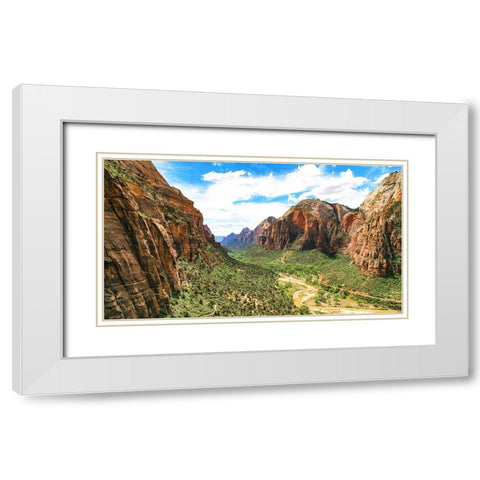 Southwest 6 White Modern Wood Framed Art Print with Double Matting by Lee, Rachel