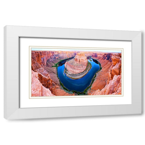 Southwest 8 White Modern Wood Framed Art Print with Double Matting by Lee, Rachel
