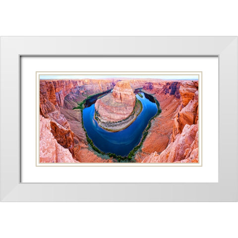Southwest 8 White Modern Wood Framed Art Print with Double Matting by Lee, Rachel