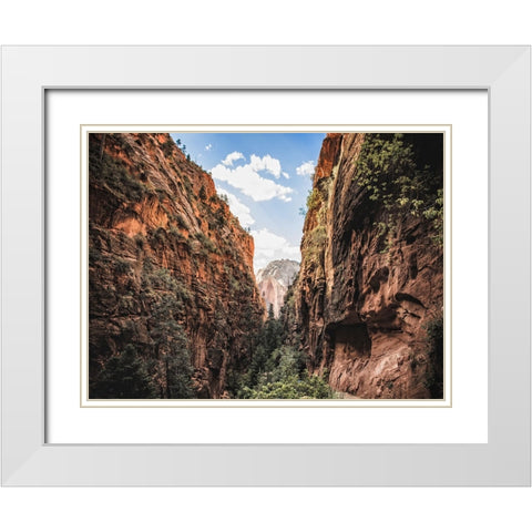 Southwest 9 White Modern Wood Framed Art Print with Double Matting by Lee, Rachel