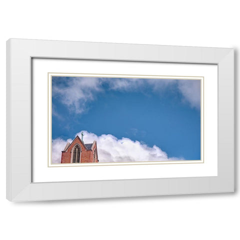 Steeple 1 White Modern Wood Framed Art Print with Double Matting by Lee, Rachel