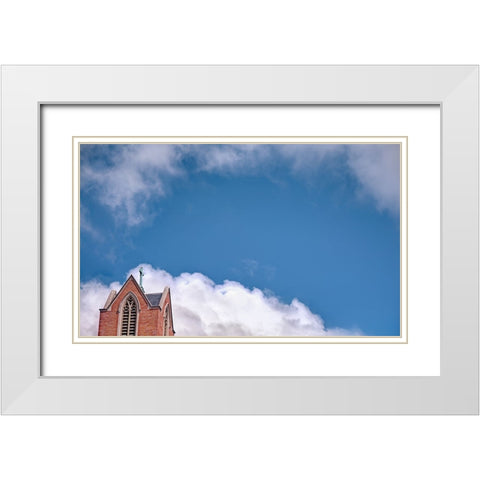 Steeple 1 White Modern Wood Framed Art Print with Double Matting by Lee, Rachel