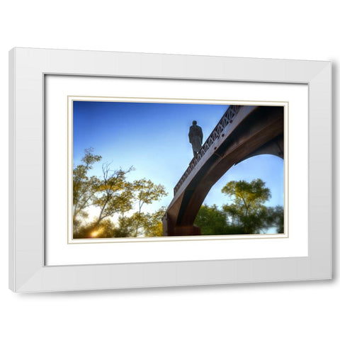 The Crossing White Modern Wood Framed Art Print with Double Matting by Lee, Rachel