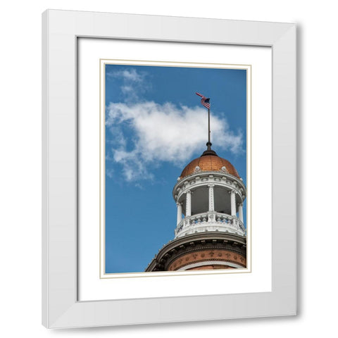 The Dome White Modern Wood Framed Art Print with Double Matting by Lee, Rachel