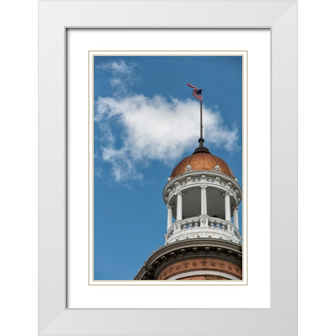 The Dome White Modern Wood Framed Art Print with Double Matting by Lee, Rachel