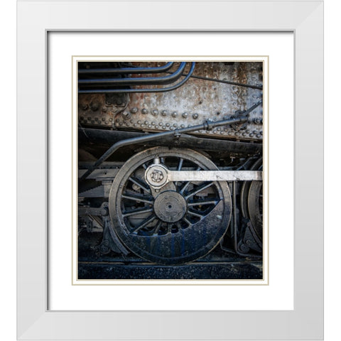 Train Detail 10 White Modern Wood Framed Art Print with Double Matting by Lee, Rachel