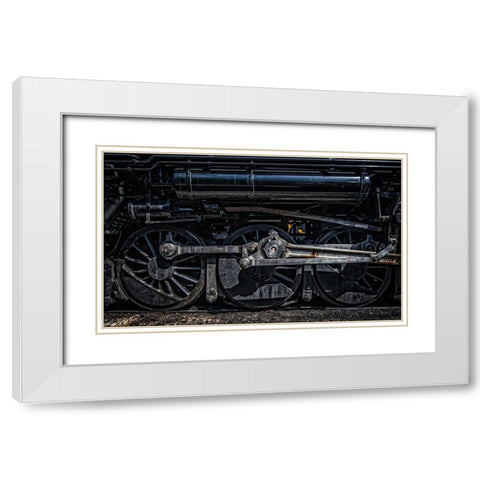 Train Detail 12 White Modern Wood Framed Art Print with Double Matting by Lee, Rachel