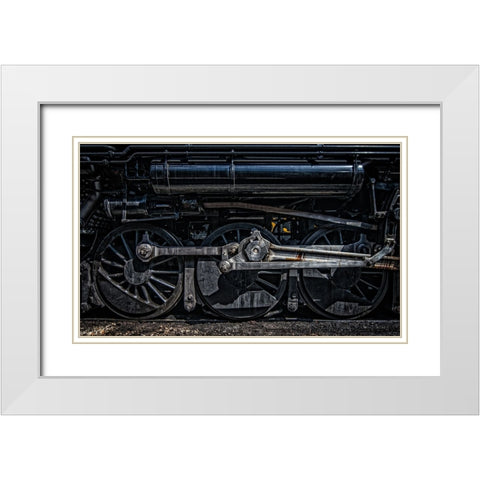 Train Detail 12 White Modern Wood Framed Art Print with Double Matting by Lee, Rachel