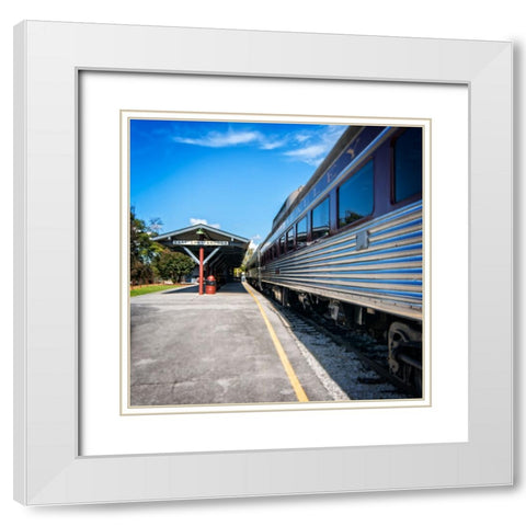 Train Detail 2 White Modern Wood Framed Art Print with Double Matting by Lee, Rachel