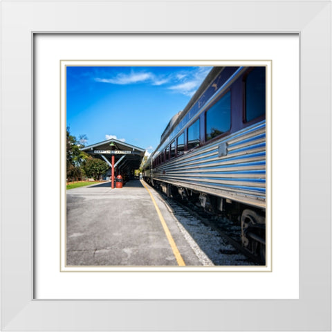 Train Detail 2 White Modern Wood Framed Art Print with Double Matting by Lee, Rachel