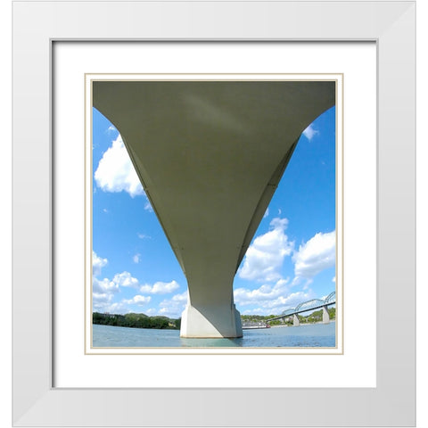 Under Market White Modern Wood Framed Art Print with Double Matting by Lee, Rachel