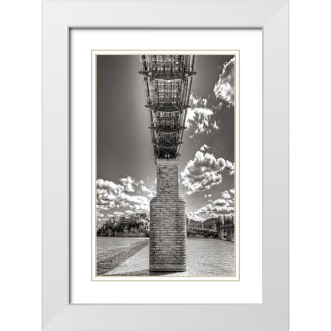 Under Walnut BW Glamour Glow White Modern Wood Framed Art Print with Double Matting by Lee, Rachel