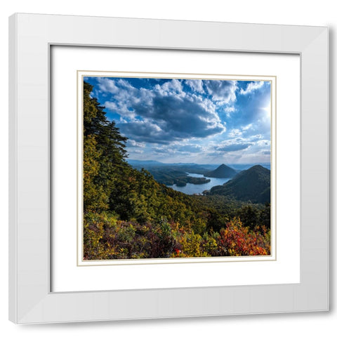 View to Big Frog White Modern Wood Framed Art Print with Double Matting by Lee, Rachel