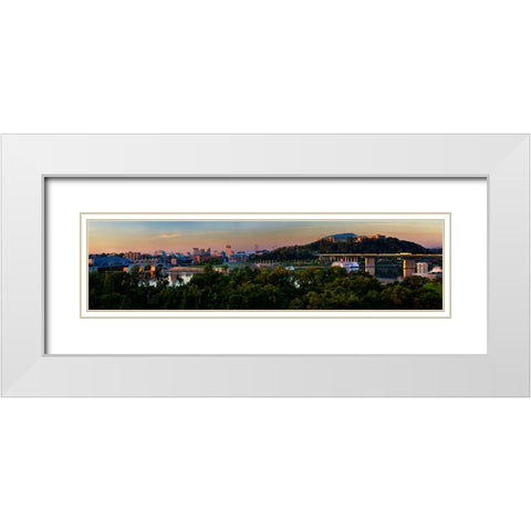 View To Rosss Landing White Modern Wood Framed Art Print with Double Matting by Lee, Rachel