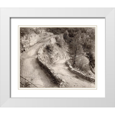 W Road 1900 White Modern Wood Framed Art Print with Double Matting by Lee, Rachel