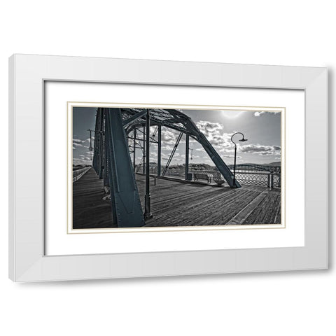 Walnut Sideview Lightwash White Modern Wood Framed Art Print with Double Matting by Lee, Rachel