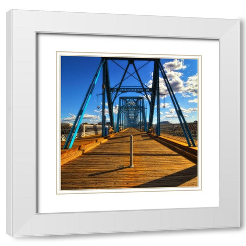 Walnut Walk Glamour White Modern Wood Framed Art Print with Double Matting by Lee, Rachel