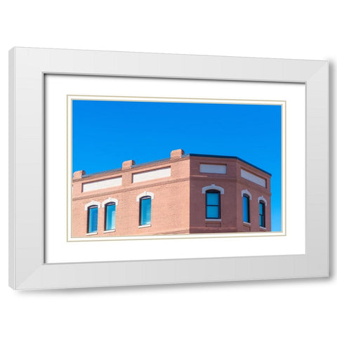 Blue Sky White Modern Wood Framed Art Print with Double Matting by Malone, Will