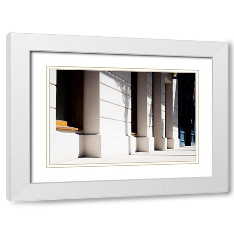 Light and Shadow White Modern Wood Framed Art Print with Double Matting by Malone, Will