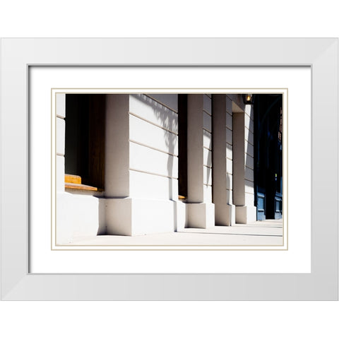 Light and Shadow White Modern Wood Framed Art Print with Double Matting by Malone, Will