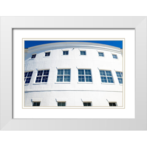 The Grid 2 White Modern Wood Framed Art Print with Double Matting by Malone, Will