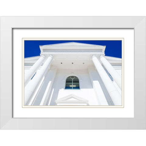 White White Modern Wood Framed Art Print with Double Matting by Malone, Will