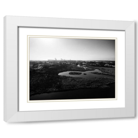 Beach Condo 2 White Modern Wood Framed Art Print with Double Matting by Malone, Will