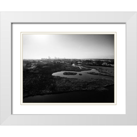 Beach Condo 2 White Modern Wood Framed Art Print with Double Matting by Malone, Will