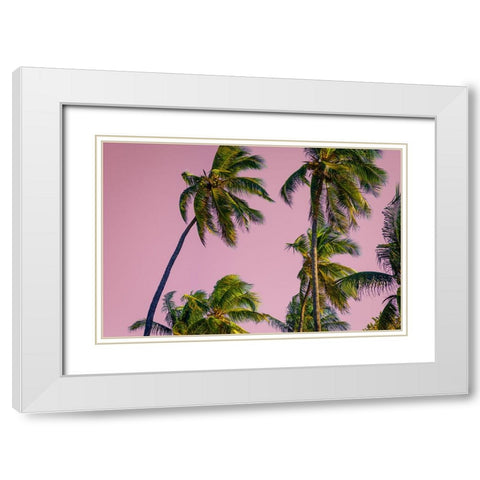 Hotline Miami White Modern Wood Framed Art Print with Double Matting by Malone, Will