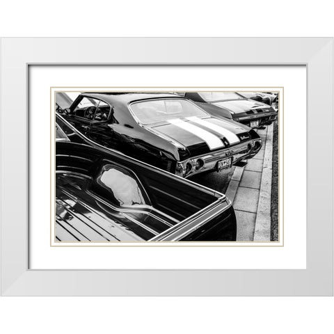Chevelle BW White Modern Wood Framed Art Print with Double Matting by Malone, Will
