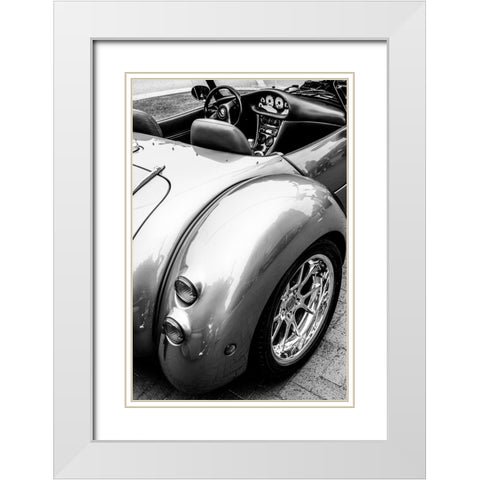 Hop in White Modern Wood Framed Art Print with Double Matting by Malone, Will