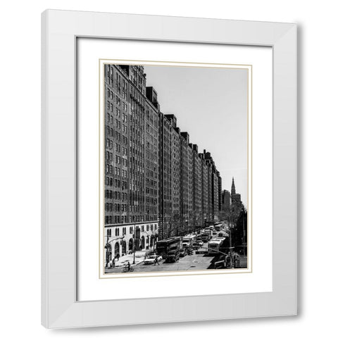 Highline 3 White Modern Wood Framed Art Print with Double Matting by Malone, Will