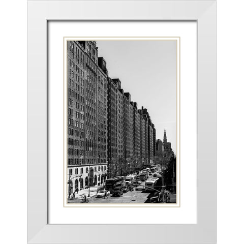 Highline 3 White Modern Wood Framed Art Print with Double Matting by Malone, Will
