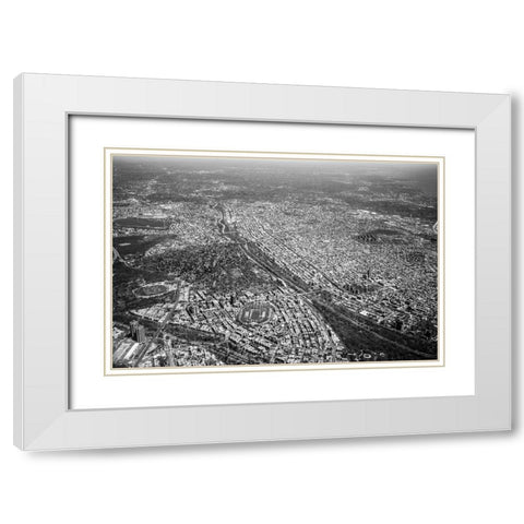 Just Look Down 2 White Modern Wood Framed Art Print with Double Matting by Malone, Will