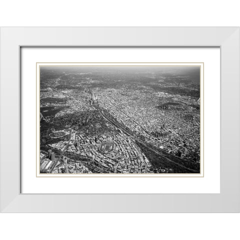 Just Look Down 2 White Modern Wood Framed Art Print with Double Matting by Malone, Will