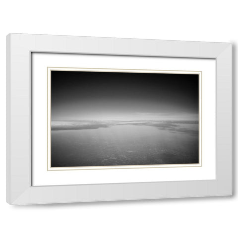 Just Look Down 3 White Modern Wood Framed Art Print with Double Matting by Malone, Will