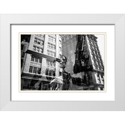 Terminator  White Modern Wood Framed Art Print with Double Matting by Malone, Will