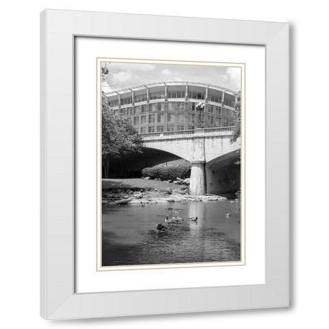 Talk of the Town 2 White Modern Wood Framed Art Print with Double Matting by Malone, Will